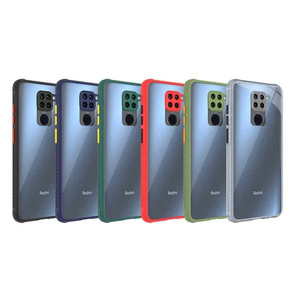 Xiaomi Redmi Note 9 - Kılıf ​​Arkası Şeffaf Sert Kaff Kapak - 3