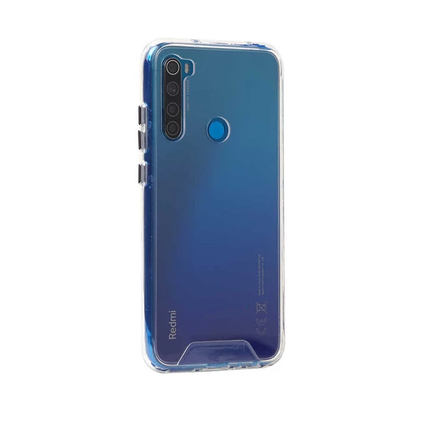 Xiaomi Redmi Note 8 - Kılıf Şeffaf Sert Koruyucu Gard Silikon