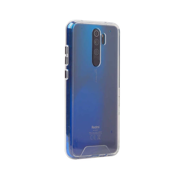 Xiaomi Redmi Note 8 Pro - Kılıf Şeffaf Sert Koruyucu Gard Silikon