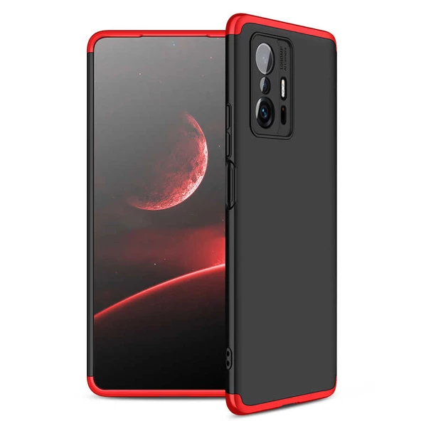 Xiaomi Mi 11T 5G - Kılıf Parmak izi Yapmayan 3 Parça Ays Kapak