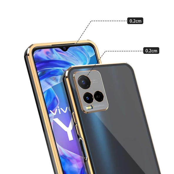 Vivo Y32 - Kılıf Koruyucu Voit Clear Tatlı Sert Silikon Kapak - 3