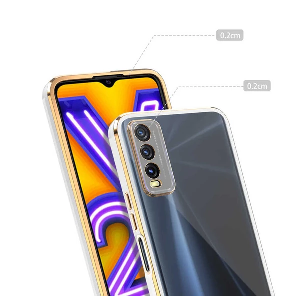 Vivo Y20S - Kılıf Koruyucu Voit Clear Tatlı Sert Silikon Kapak - 3