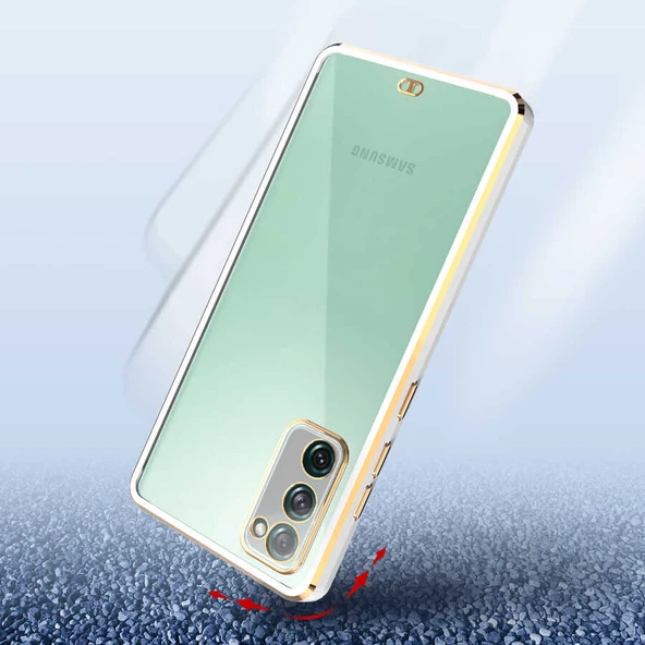 Samsung Galaxy S20 FE - Kılıf Koruyucu Voit Clear Tatlı Sert Silikon Kapak - 6