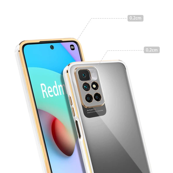 Xiaomi Redmi 10 - Kılıf Koruyucu Voit Clear Tatlı Sert Silikon Kapak - 4