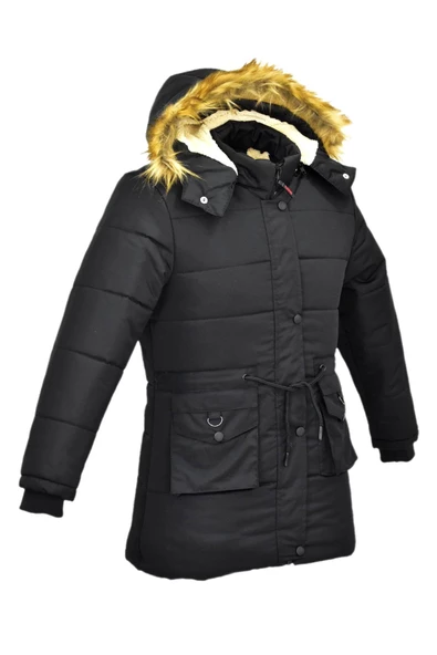 Kız Çocuk Kapüşonlu Mont BS-2022 - 10