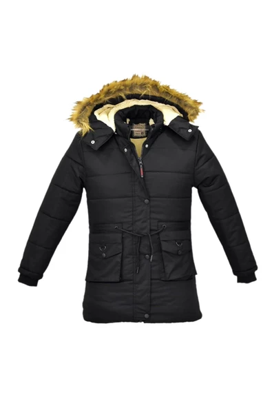 Kız Çocuk Kapüşonlu Mont BS-2022 - 6