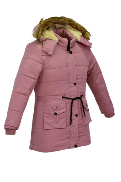 Kız Çocuk Kapüşonlu Mont BS-2022 - 9
