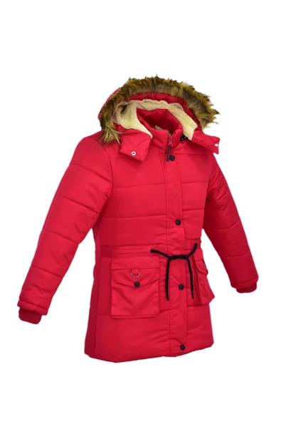Kız Çocuk Kapüşonlu Mont BS-2022 - 7