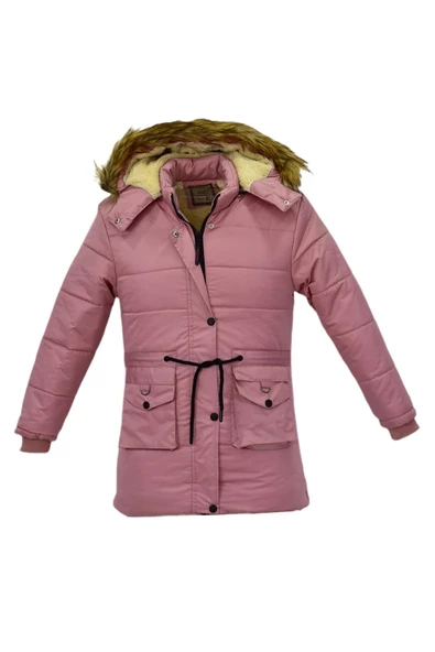 Kız Çocuk Kapüşonlu Mont BS-2022 - 5