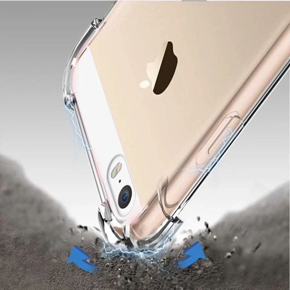 Apple iPhone 5 - Kılıf Kenar Köşe Korumalı Nitro Anti Shock Silikon - 6