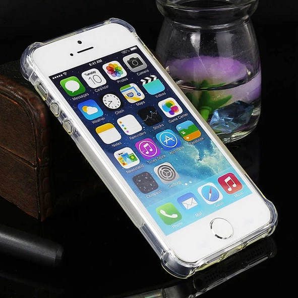Apple iPhone 5 - Kılıf Kenar Köşe Korumalı Nitro Anti Shock Silikon - 5