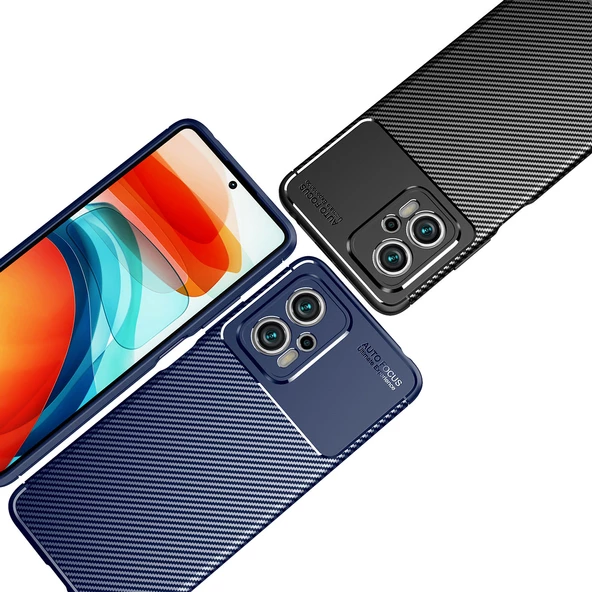 Xiaomi Poco X4 GT - Kılıf Auto Focus Karbon Negro Silikon Kapak - 4