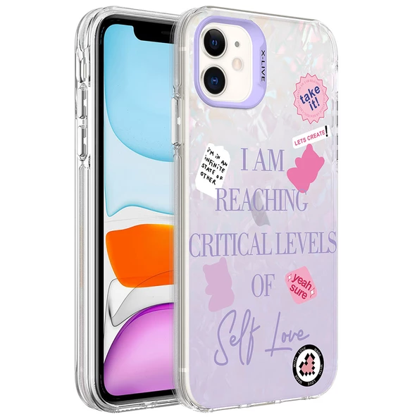 Apple iPhone 11 - Kılıf Mermer Desenli Marbello Kapak