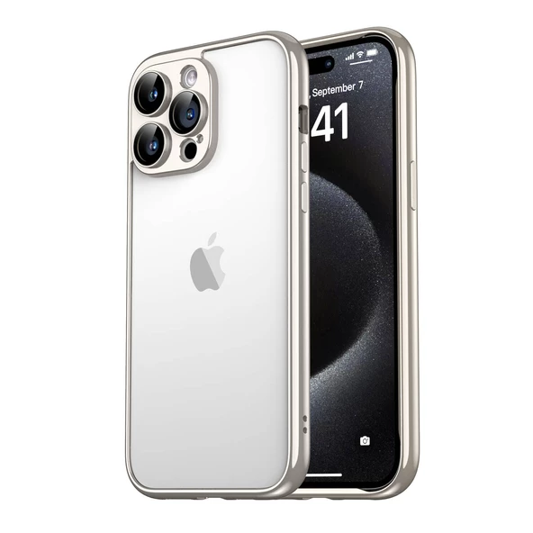 Apple iPhone 15 Pro Max - Kılıf Kamera Korumalı Bontez Bumper Kapak - 1