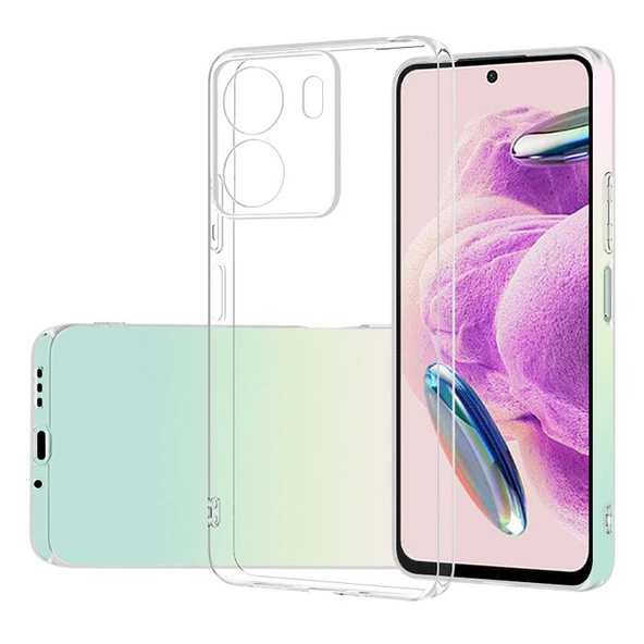 Xiaomi Poco C65 - Kılıf Şeffaf Soft Slim Fitt Süper Silikon Kapak