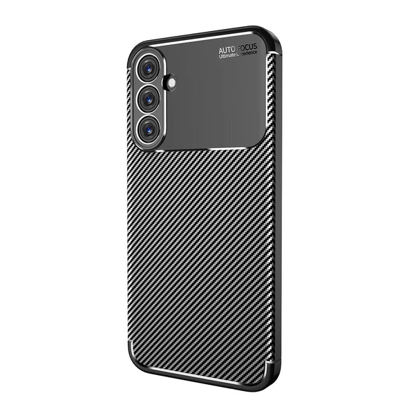 Samsung Galaxy A15 - Kılıf Auto Focus Karbon Negro Silikon Kapak - 5