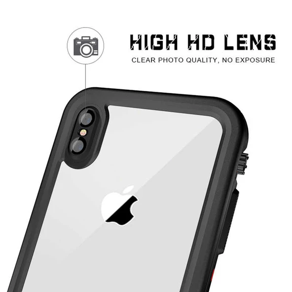 Apple iPhone XS Max 6.5 - Kılıf 360 Korumalı 1-1 Su Geçirmez Kılıf - 7