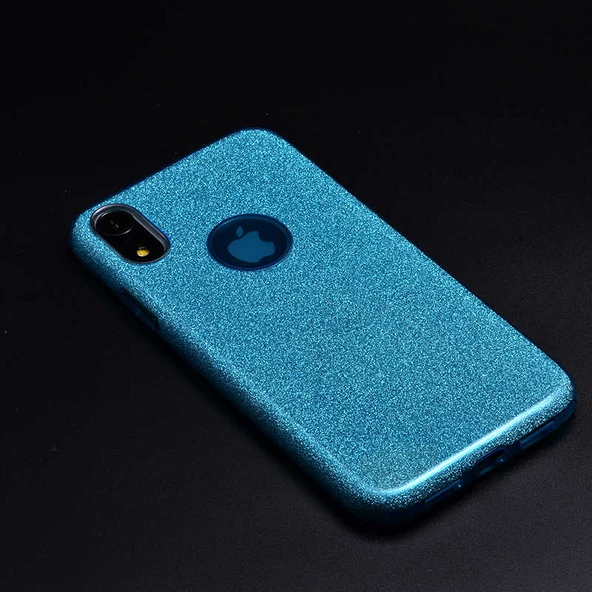Apple iPhone XR 6.1 - Kılıf Simli Koruyucu Shining Silikon