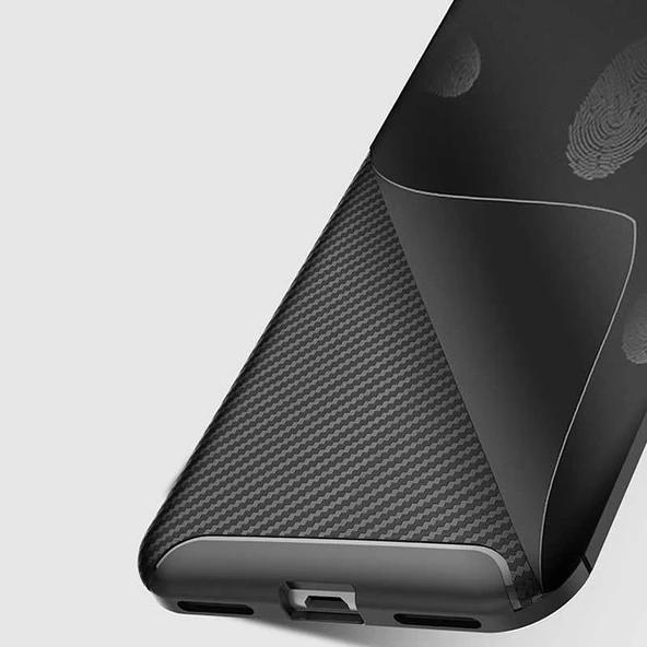 Huawei Honor 8A - Kılıf Auto Focus Karbon Negro Silikon Kapak - 4
