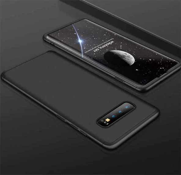 Samsung Galaxy S10 - Kılıf Parmak izi Yapmayan 3 Parça Ays Kapak