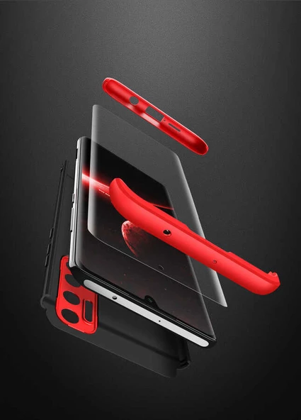 Xiaomi Mi Note 10 Lite - Kılıf Parmak izi Yapmayan 3 Parça Ays Kapak - Resim 4