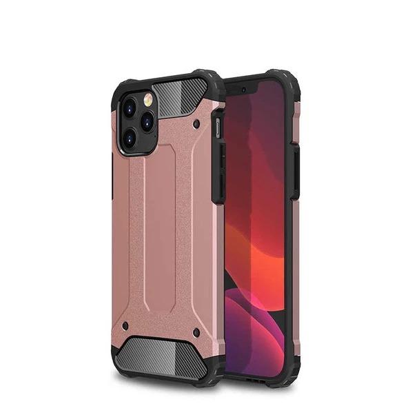 Apple iPhone 12 Pro Max - Kılıf Çift Katman Zırh Tank Crash Military Kapak