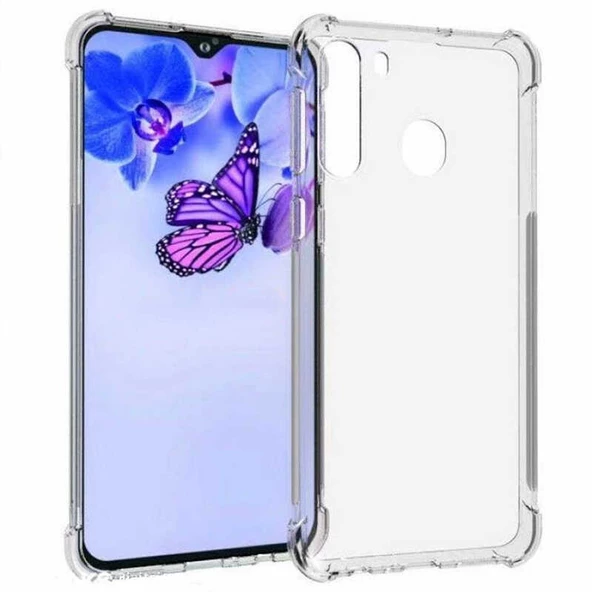 Samsung Galaxy A21 - Kılıf Kenar Köşe Korumalı Nitro Anti Shock Silikon