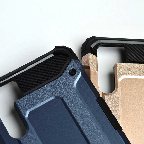Oppo Reno 3 - Kılıf Çift Katman Zırh Tank Crash Military Kapak - 6