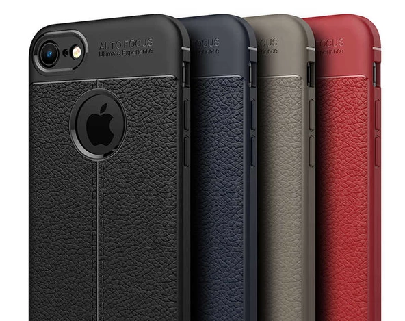 Apple iPhone 7 - Kılıf Auto Focus Karbon Niss Silikon Kapak - Resim 2