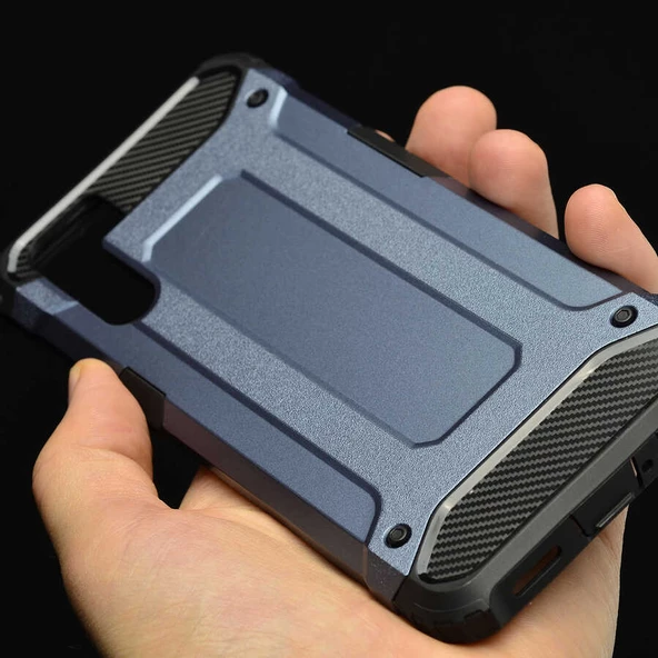 Oppo Reno 3 - Kılıf Çift Katman Zırh Tank Crash Military Kapak - 4