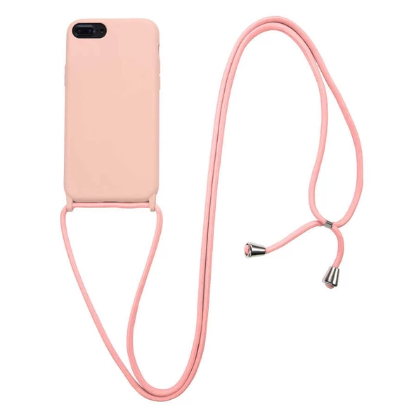 Apple iPhone 7 Plus - Kılıf Boyun İp Askılı Koruyucu Ropi Kapak - Resim 3