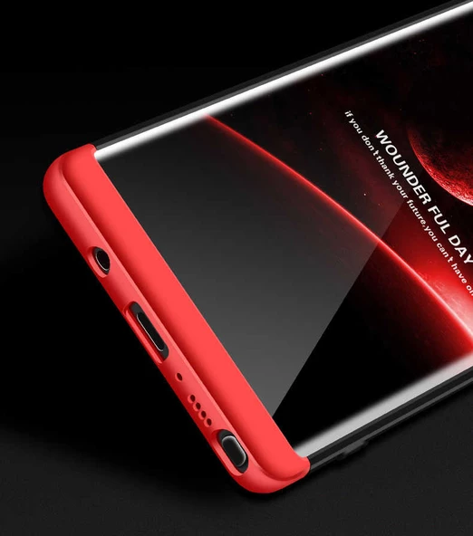 Samsung Galaxy Note 8 - Kılıf Parmak izi Yapmayan 3 Parça Ays Kapak - Resim 3