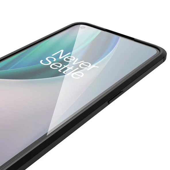 One Plus Nord N10 5G - Kılıf Auto Focus Karbon Niss Silikon Kapak - Resim 4