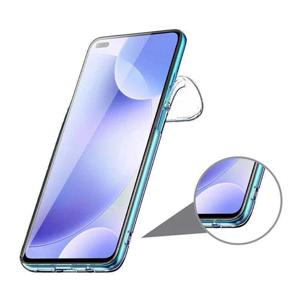 Xiaomi Poco X2 - Kılıf Şeffaf Soft Slim Fitt Süper Silikon Kapak - Resim 2