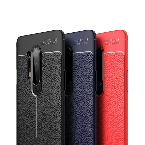 One Plus 8 Pro - Kılıf Auto Focus Karbon Niss Silikon Kapak - Resim 2