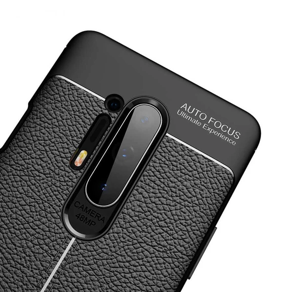 One Plus 8 Pro - Kılıf Auto Focus Karbon Niss Silikon Kapak - Resim 4