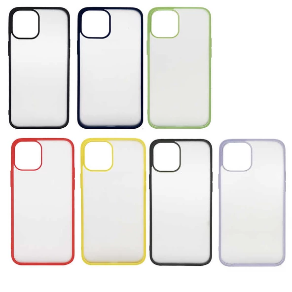 Apple iPhone 12 Pro - Kılıf Arkası Buzlu İnce Mess Kapak - Resim 5