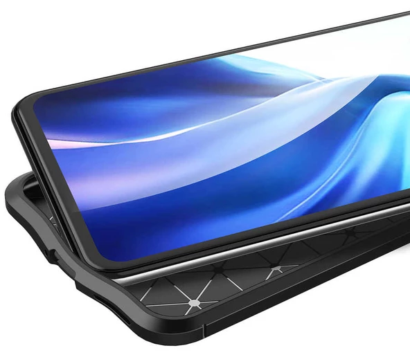 Xiaomi Mi 11 Lite - Kılıf Auto Focus Karbon Niss Silikon Kapak - Resim 7