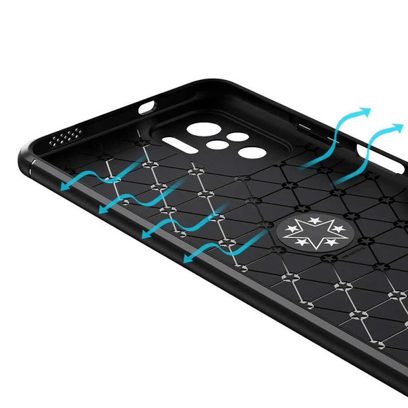 Xiaomi Redmi Note 10S - Kılıf Yüzüklü Karbon Ravel Silikon Kapak - Resim 2