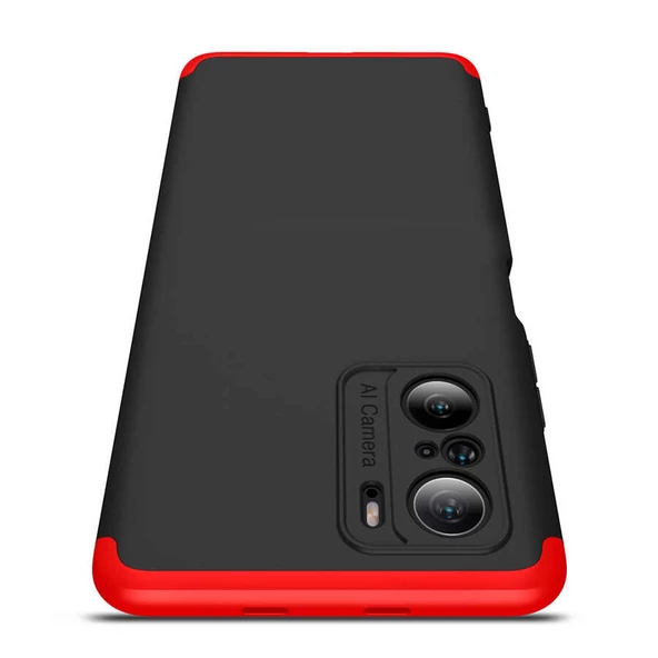 Xiaomi Mi 11İ - Kılıf Parmak izi Yapmayan 3 Parça Ays Kapak - Resim 7