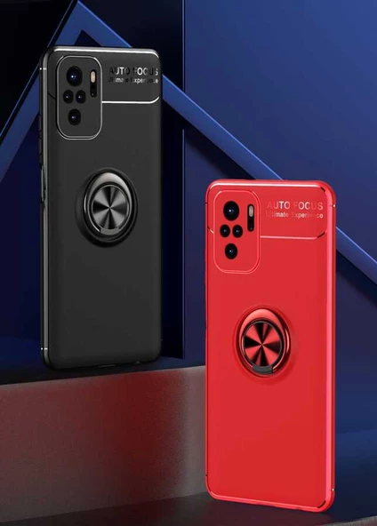 Xiaomi Redmi Note 10S - Kılıf Yüzüklü Karbon Ravel Silikon Kapak - Resim 8