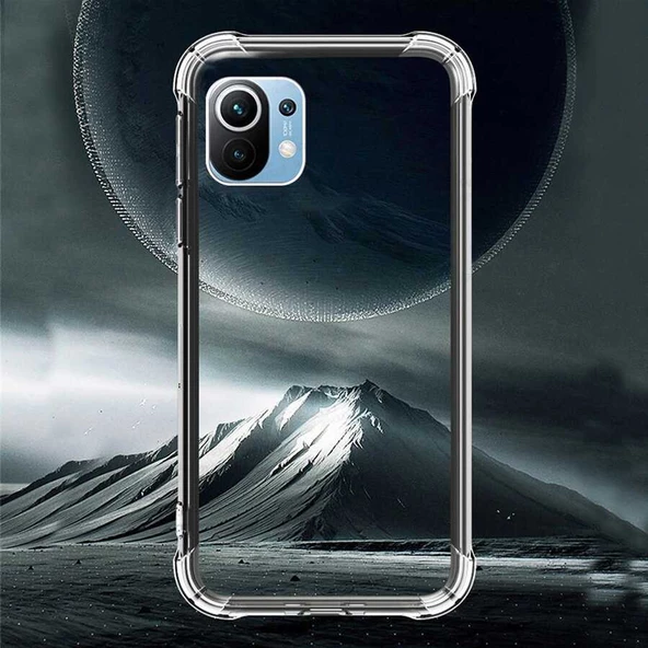 Xiaomi Mi 11 Lite - Kılıf Kamera Korumalı Nitro Anti Shock Silikon - Resim 4