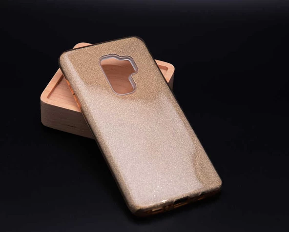 Samsung Galaxy S9 Plus - Kılıf Simli Koruyucu Shining Silikon