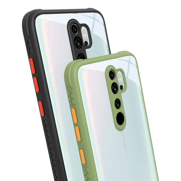 Xiaomi Redmi Note 8 Pro - Kılıf ​​Arkası Şeffaf Sert Kaff Kapak - 6