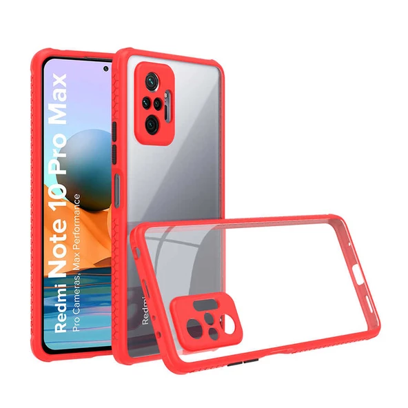 Xiaomi Redmi Note 10 Pro - Kılıf ​​Arkası Şeffaf Sert Kaff Kapak - Resim 7
