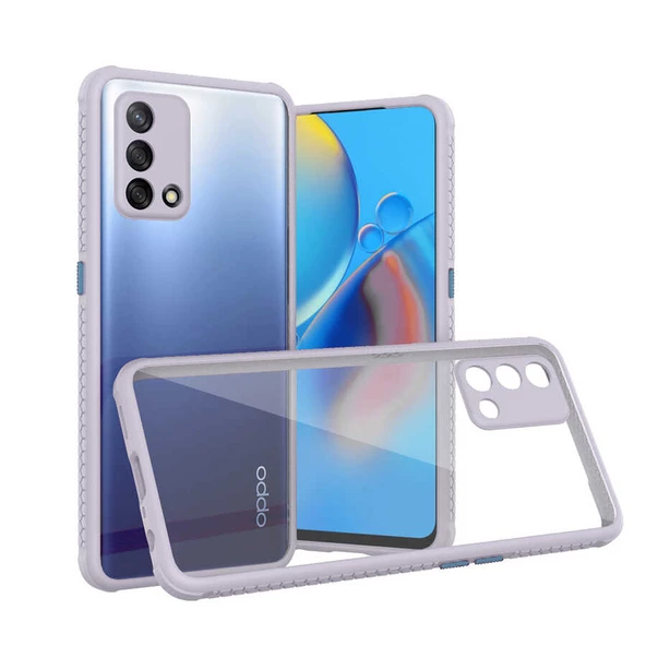 Oppo A74 4G - Kılıf ​​Arkası Şeffaf Sert Kaff Kapak ürün görseli 1