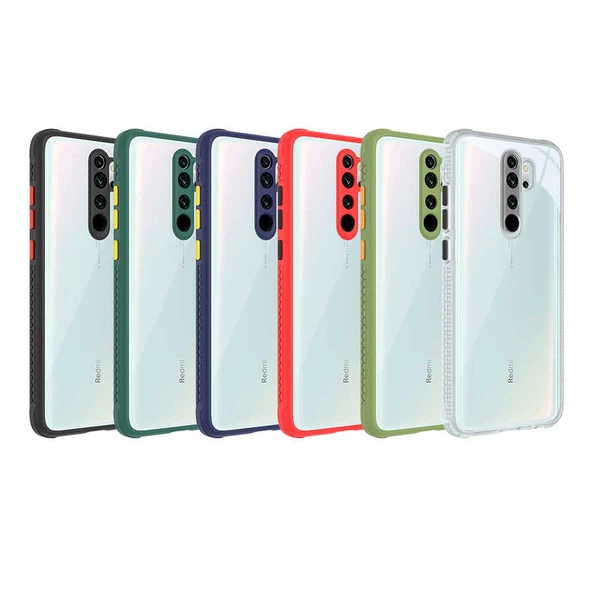 Xiaomi Redmi Note 8 Pro - Kılıf ​​Arkası Şeffaf Sert Kaff Kapak - 3