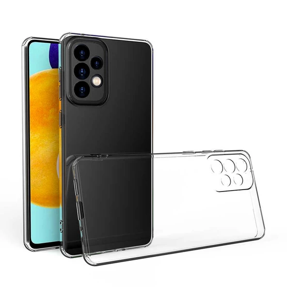 Samsung Galaxy A73 - Kılıf Kamera Korumalı Süper Silikon Kapak