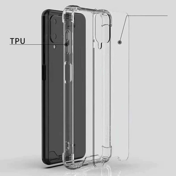 Samsung Galaxy M22 - Kılıf Kenar Köşe Korumalı Nitro Anti Shock Silikon - Resim 6