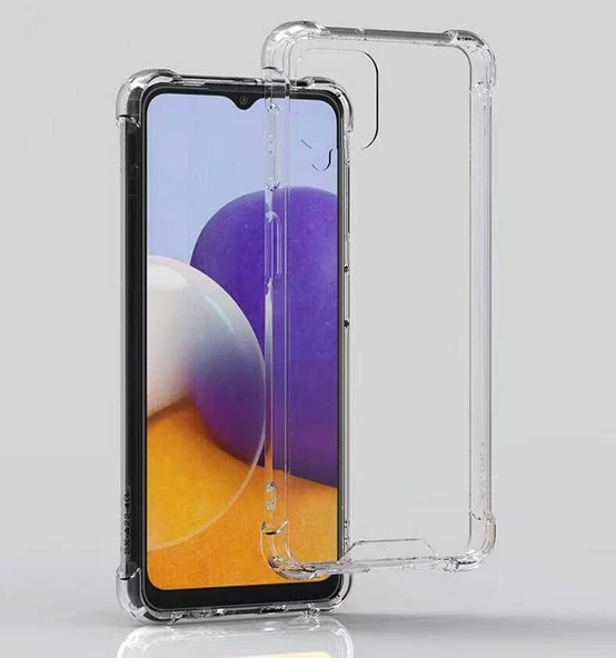 Samsung Galaxy M22 - Kılıf Kenar Köşe Korumalı Nitro Anti Shock Silikon - Resim 7